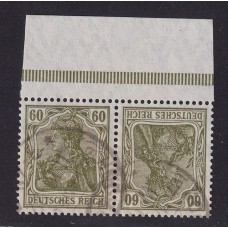ALEMANIA 1921 ESTAMPILLAS SE-TENANT ZUSAMMENDRUCKE USADAS QUE SON MUCHO MAS ESCASAS MI. K 4 25 €